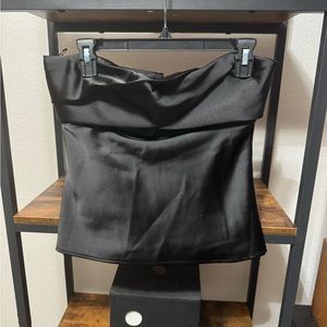 Satin Zara Strapless Top | Sz M